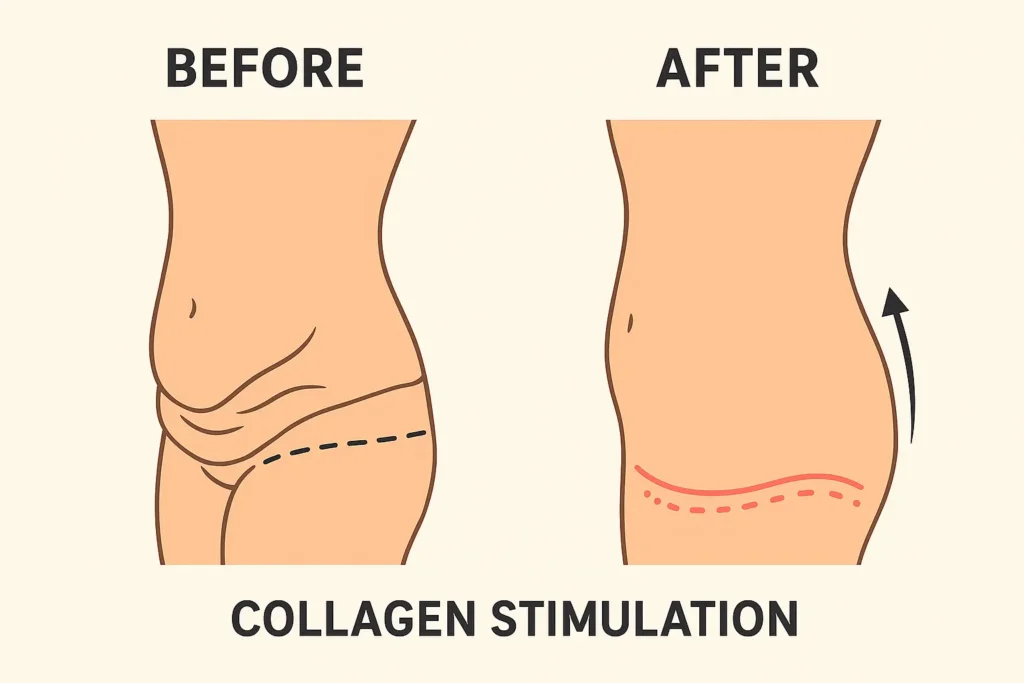 Before and after results for sagging skin after weight loss injections Earley