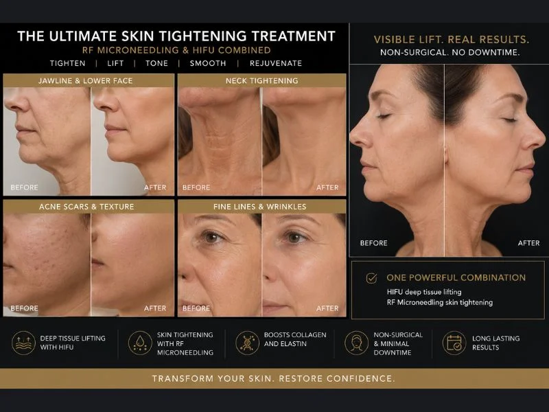 Results of combined treatment for the ultimate skin tightening treatment Earley
